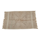 エルメス ロゴ刺繍 タオル ブラウン コットン レディース HERMES 【中古】